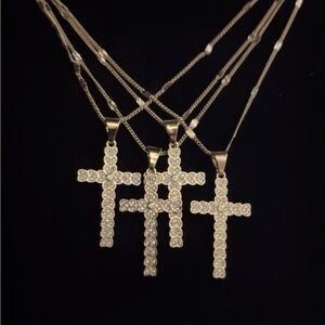 18 K Gold Filled Cross Pendant Necklace (sold individually)